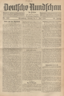Deutsche Rundschau in Polen : früher Ostdeutsche Rundschau, Bromberger Tageblatt. Jg.52, Nr. 137 (17 Juni 1928) + dod.