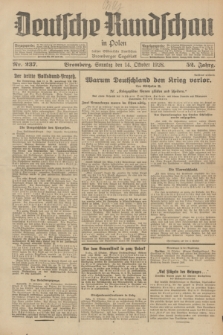Deutsche Rundschau in Polen : früher Ostdeutsche Rundschau, Bromberger Tageblatt. Jg.52, Nr. 237 (14 Oktober 1928) + dod.