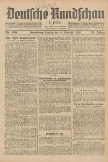 Deutsche Rundschau in Polen : früher Ostdeutsche Rundschau, Bromberger Tageblatt. Jg.52, Nr. 266 (18 November 1928) + dod.