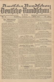 Deutsche Rundschau in Polen : früher Ostdeutsche Rundschau, Bromberger Tageblatt. Jg.53, Nr. 2 (3 Januar 1929) + dod.