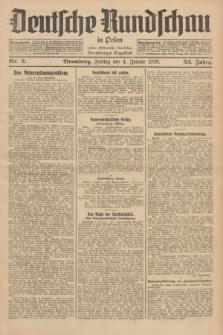 Deutsche Rundschau in Polen : früher Ostdeutsche Rundschau, Bromberger Tageblatt. Jg.53, Nr. 3 (4 Januar 1929) + dod.
