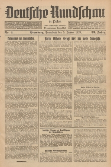 Deutsche Rundschau in Polen : früher Ostdeutsche Rundschau, Bromberger Tageblatt. Jg.53, Nr. 4 (5 Januar 1929) + dod.