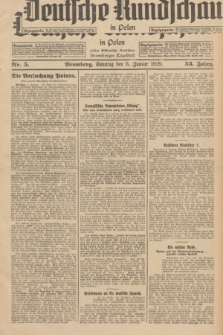 Deutsche Rundschau in Polen : früher Ostdeutsche Rundschau, Bromberger Tageblatt. Jg.53, Nr. 5 (6 Januar 1929) + dod.