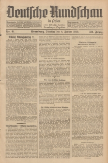 Deutsche Rundschau in Polen : früher Ostdeutsche Rundschau, Bromberger Tageblatt. Jg.53, Nr. 6 (8 Januar 1929) + dod.