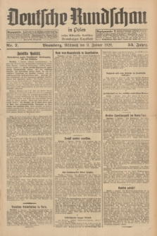 Deutsche Rundschau in Polen : früher Ostdeutsche Rundschau, Bromberger Tageblatt. Jg.53, Nr. 7 (9 Januar 1929) + dod.