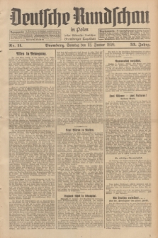 Deutsche Rundschau in Polen : früher Ostdeutsche Rundschau, Bromberger Tageblatt. Jg.53, Nr. 11 (13 Januar 1929) + dod.