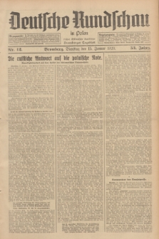 Deutsche Rundschau in Polen : früher Ostdeutsche Rundschau, Bromberger Tageblatt. Jg.53, Nr. 12 (15 Januar 1929) + dod.