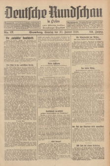 Deutsche Rundschau in Polen : früher Ostdeutsche Rundschau, Bromberger Tageblatt. Jg.53, Nr. 17 (20 Januar 1929) + dod.
