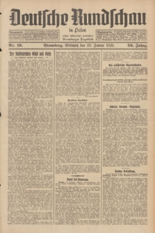 Deutsche Rundschau in Polen : früher Ostdeutsche Rundschau, Bromberger Tageblatt. Jg.53, Nr. 19 (23 Januar 1929) + dod.