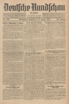 Deutsche Rundschau in Polen : früher Ostdeutsche Rundschau, Bromberger Tageblatt. Jg.53, Nr. 23 (27 Januar 1929) + dod.