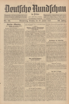 Deutsche Rundschau in Polen : früher Ostdeutsche Rundschau, Bromberger Tageblatt. Jg.53, Nr. 24 (29 Januar 1929) + dod.
