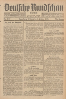 Deutsche Rundschau in Polen : früher Ostdeutsche Rundschau, Bromberger Tageblatt. Jg.53, Nr. 30 (6 Februar 1929) + dod.
