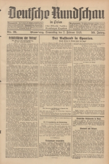 Deutsche Rundschau in Polen : früher Ostdeutsche Rundschau, Bromberger Tageblatt. Jg.53, Nr. 31 (7 Februar 1929) + dod.