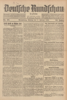 Deutsche Rundschau in Polen : früher Ostdeutsche Rundschau, Bromberger Tageblatt. Jg.53, Nr. 40 (17 Februar 1929) + dod.