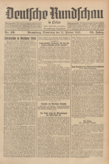 Deutsche Rundschau in Polen : früher Ostdeutsche Rundschau, Bromberger Tageblatt. Jg.53, Nr. 43 (21 Februar 1929) + dod.
