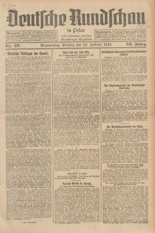 Deutsche Rundschau in Polen : früher Ostdeutsche Rundschau, Bromberger Tageblatt. Jg.53, Nr. 46 (24 Februar 1929) + dod.