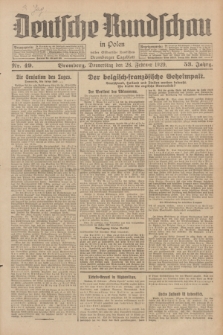 Deutsche Rundschau in Polen : früher Ostdeutsche Rundschau, Bromberger Tageblatt. Jg.53, Nr. 49 (28 Februar 1929) + dod.