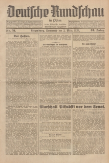 Deutsche Rundschau in Polen : früher Ostdeutsche Rundschau, Bromberger Tageblatt. Jg.53, Nr. 51 (2 März 1929) + dod.