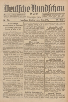 Deutsche Rundschau in Polen : früher Ostdeutsche Rundschau, Bromberger Tageblatt. Jg.53, Nr. 53 (5 März 1929) + dod.