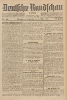 Deutsche Rundschau in Polen : früher Ostdeutsche Rundschau, Bromberger Tageblatt. Jg.53, Nr. 61 (14 März 1929) + dod.