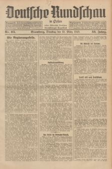Deutsche Rundschau in Polen : früher Ostdeutsche Rundschau, Bromberger Tageblatt. Jg.53, Nr. 65 (19 März 1929) + dod.