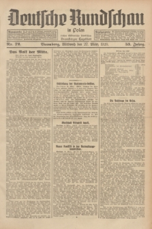 Deutsche Rundschau in Polen : früher Ostdeutsche Rundschau, Bromberger Tageblatt. Jg.53, Nr. 72 (27 März 1929) + dod.