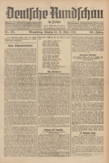 Deutsche Rundschau in Polen : früher Ostdeutsche Rundschau, Bromberger Tageblatt. Jg.53, Nr. 75 (31 März 1929) + dod.