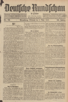 Deutsche Rundschau in Polen : früher Ostdeutsche Rundschau, Bromberger Tageblatt. Jg.53, Nr. 76 (3 April 1929) + dod.