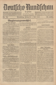 Deutsche Rundschau in Polen : früher Ostdeutsche Rundschau, Bromberger Tageblatt. Jg.53, Nr. 78 (5 April 1929) + dod.