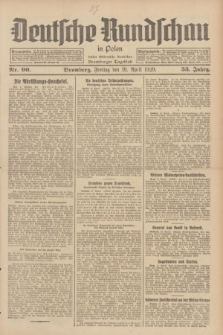 Deutsche Rundschau in Polen : früher Ostdeutsche Rundschau, Bromberger Tageblatt. Jg.53, Nr. 90 (19 April 1929) + dod.