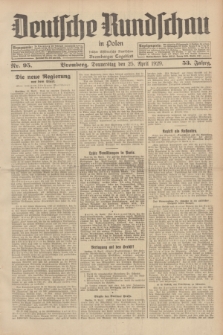 Deutsche Rundschau in Polen : früher Ostdeutsche Rundschau, Bromberger Tageblatt. Jg.53, Nr. 95 (25 April 1929) + dod.