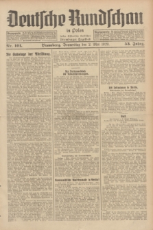 Deutsche Rundschau in Polen : früher Ostdeutsche Rundschau, Bromberger Tageblatt. Jg.53, Nr. 101 (2 Mai 1929) + dod.