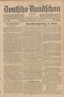 Deutsche Rundschau in Polen : früher Ostdeutsche Rundschau, Bromberger Tageblatt. Jg.53, Nr. 103 (5 Mai 1929) + dod.