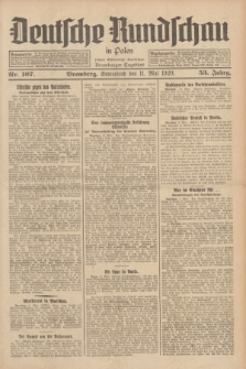 Deutsche Rundschau in Polen : früher Ostdeutsche Rundschau, Bromberger Tageblatt. Jg.53, Nr. 107 (11 Mai 1929) + dod.
