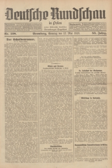 Deutsche Rundschau in Polen : früher Ostdeutsche Rundschau, Bromberger Tageblatt. Jg.53, Nr. 108 (12 Mai 1929) + dod.