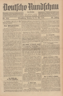 Deutsche Rundschau in Polen : früher Ostdeutsche Rundschau, Bromberger Tageblatt. Jg.53, Nr. 114 (19 Mai 1929) + dod.