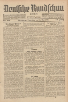 Deutsche Rundschau in Polen : früher Ostdeutsche Rundschau, Bromberger Tageblatt. Jg.53, Nr. 116 (23 Mai 1929) + dod.