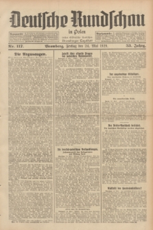 Deutsche Rundschau in Polen : früher Ostdeutsche Rundschau, Bromberger Tageblatt. Jg.53, Nr. 117 (24 Mai 1929) + dod.