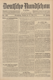 Deutsche Rundschau in Polen : früher Ostdeutsche Rundschau, Bromberger Tageblatt. Jg.53, Nr. 119 (26 Mai 1929) + dod.