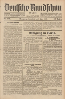 Deutsche Rundschau in Polen : früher Ostdeutsche Rundschau, Bromberger Tageblatt. Jg.53, Nr. 123 (1 Juni 1929) + dod.