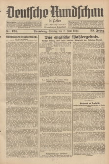 Deutsche Rundschau in Polen : früher Ostdeutsche Rundschau, Bromberger Tageblatt. Jg.53, Nr. 124 (2 Juni 1929) + dod.
