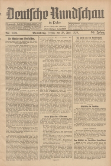 Deutsche Rundschau in Polen : früher Ostdeutsche Rundschau, Bromberger Tageblatt. Jg.53, Nr. 146 (28 Juni 1929) + dod.