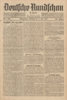 Deutsche Rundschau in Polen : früher Ostdeutsche Rundschau, Bromberger Tageblatt. Jg.53, Nr. 149 (3 Juli 1929) + dod.