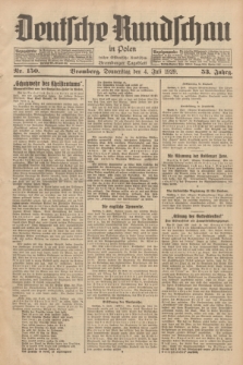 Deutsche Rundschau in Polen : früher Ostdeutsche Rundschau, Bromberger Tageblatt. Jg.53, Nr. 150 (4 Juli 1929) + dod.