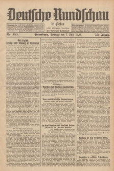 Deutsche Rundschau in Polen : früher Ostdeutsche Rundschau, Bromberger Tageblatt. Jg.53, Nr. 153 (7 Juli 1929) + dod.