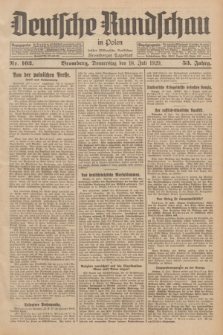 Deutsche Rundschau in Polen : früher Ostdeutsche Rundschau, Bromberger Tageblatt. Jg.53, Nr. 162 (18 Juli 1929) + dod.