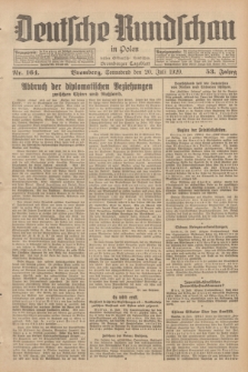 Deutsche Rundschau in Polen : früher Ostdeutsche Rundschau, Bromberger Tageblatt. Jg.53, Nr. 164 (20 Juli 1929) + dod.