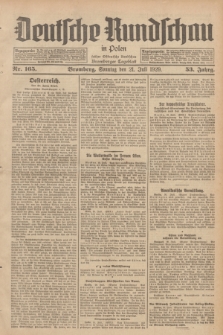 Deutsche Rundschau in Polen : früher Ostdeutsche Rundschau, Bromberger Tageblatt. Jg.53, Nr. 165 (21 Juli 1929) + dod.