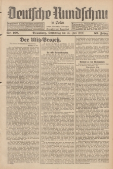 Deutsche Rundschau in Polen : früher Ostdeutsche Rundschau, Bromberger Tageblatt. Jg.53, Nr. 168 (25 Juli 1929) + dod.