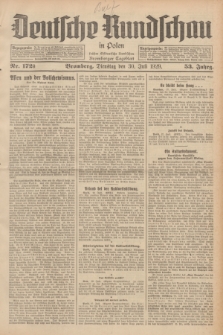 Deutsche Rundschau in Polen : früher Ostdeutsche Rundschau, Bromberger Tageblatt. Jg.53, Nr. 172 (30 Juli 1929) + dod.